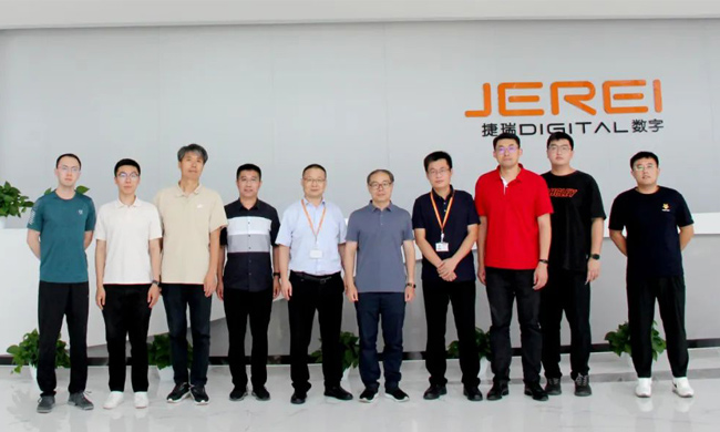 哈尔滨工程大学经济管理学院领导一行到访捷瑞数字，共探人才培育机制