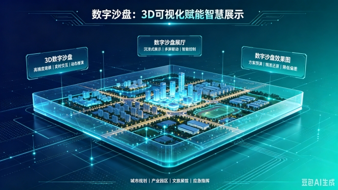 数字沙盘：3D可视化技术赋能展厅展示新生态